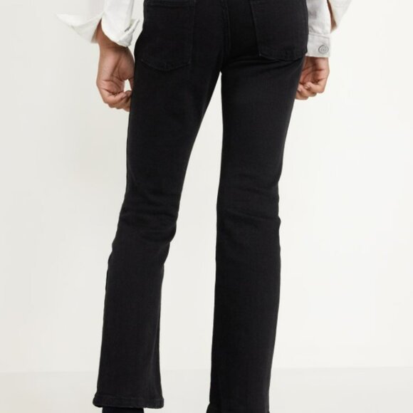 Wow Boot-Cut Pull-On Jeans for Girls Size L ~ Black Wash - Picture 2 of 3